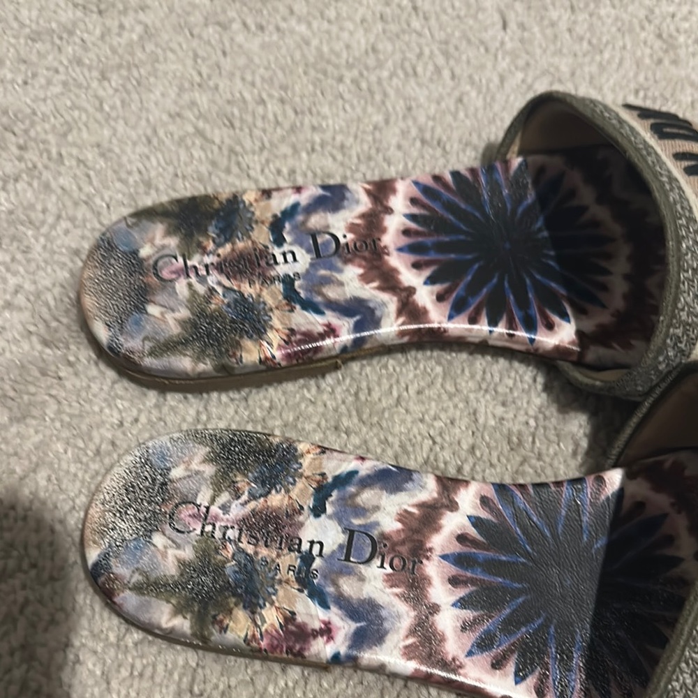Dior Multicolor Slide Sandals - Picture 6 of 11